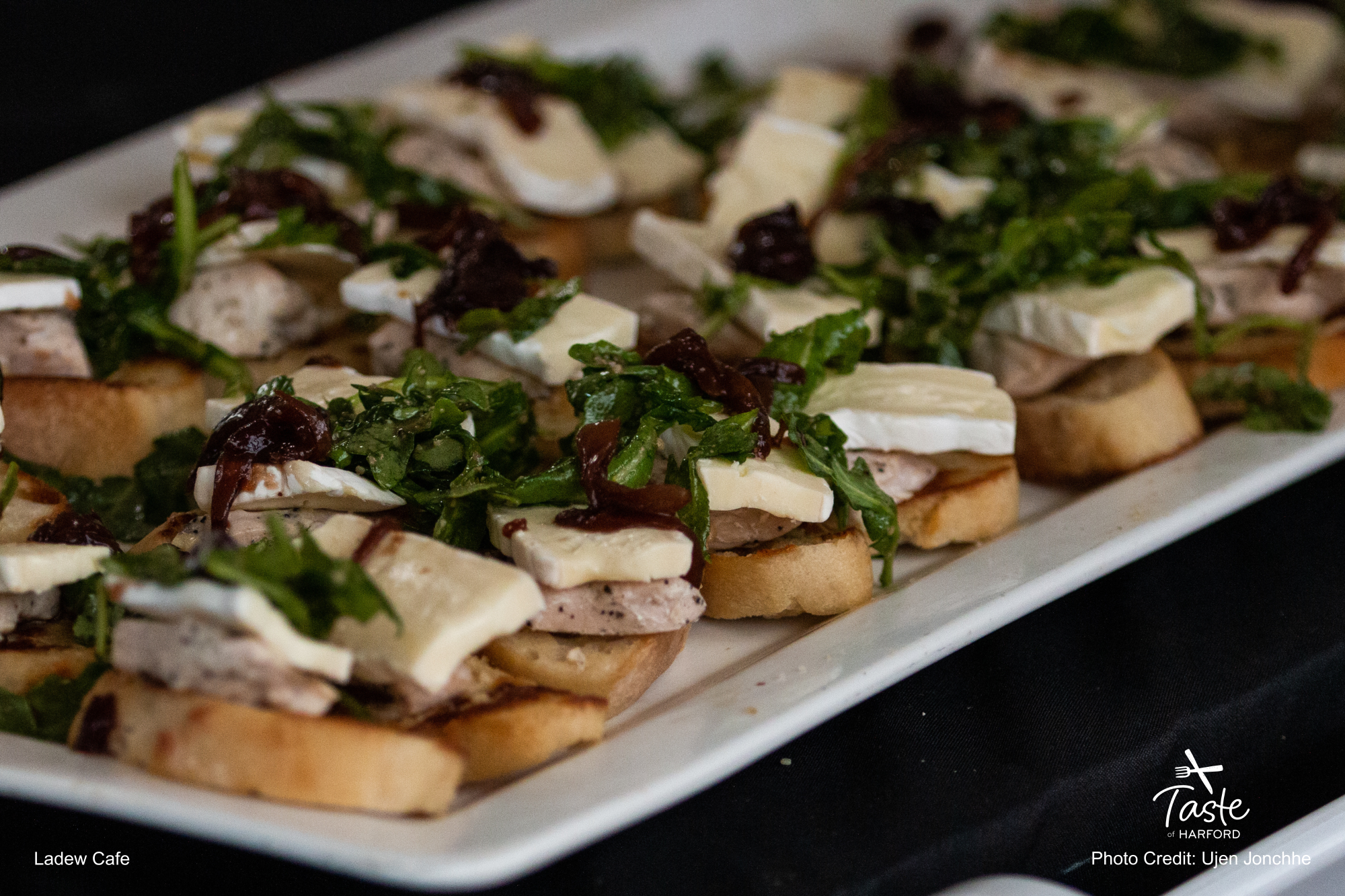 Sandwiches on a platter