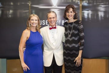 Mary Hastler, CEO, Harford County Public Library; Lyle E. Sheldon, president and CEO, University of Maryland Upper Chesapeake Health; and Rebecca R. Jessop, foundation director, Harford County Public Library