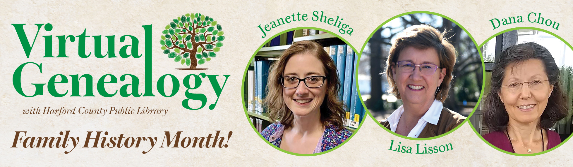 Virtual Genealogy with Harford County Public Library. Family History Month!