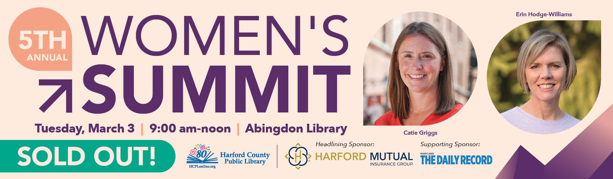 Women's Summit at Abingdon Library - sold out